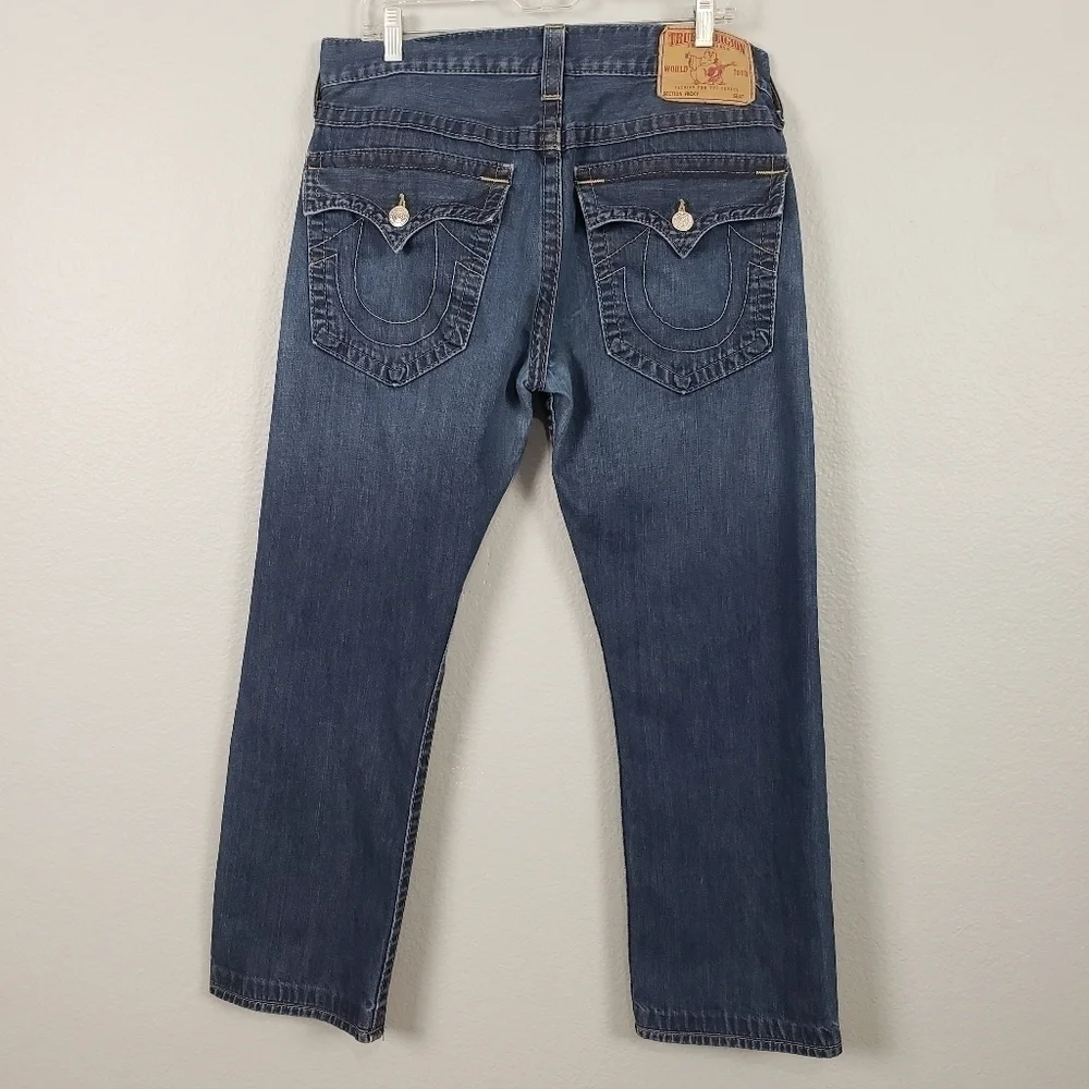 TRUE RELIGION Men's Jeans Ricky Dark Wash Sz 33